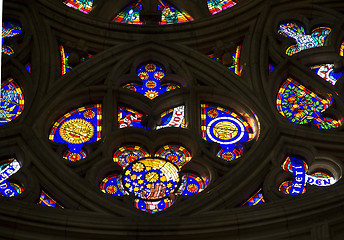 Image showing church window in Prague