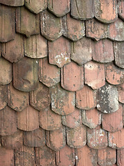 Image showing rundown roof tiles