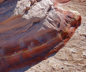 Image showing colorful rock formation