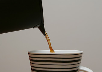 Image showing pouring coffee