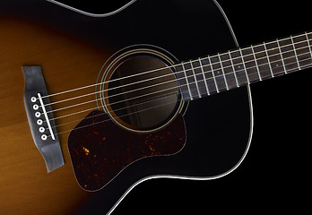 Image showing Acoustic Guitar detail