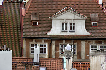 Image showing roof detail in Prague