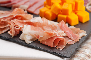 Image showing assorted cold cut platter