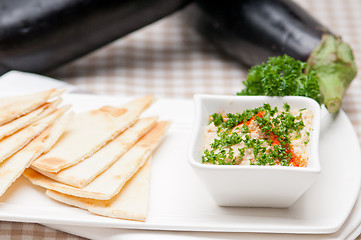 Image showing moutabal baba ghanoush eggplant dip