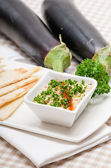 Image showing moutabal baba ghanoush eggplant dip