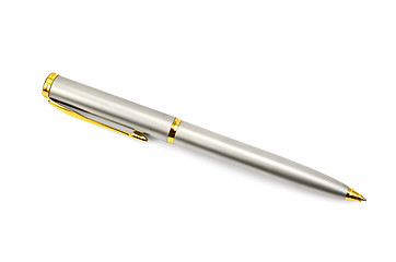 Image showing Pen silver-gold