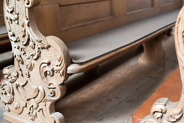 Image showing Church Benches