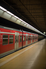 Image showing Subway train at platform