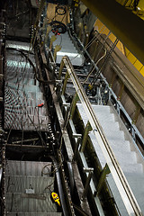 Image showing Escalator construction works