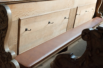 Image showing Church Benches