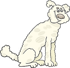 Image showing poodle dog cartoon illustration