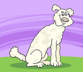 Image showing poodle dog cartoon illustration