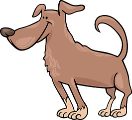 Image showing funny dog cartoon illustration