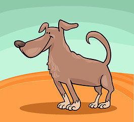 Image showing cute dog cartoon illustration