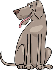 Image showing great dane dog cartoon illustration