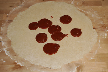 Image showing pizza-dough