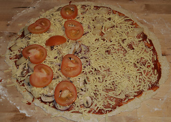 Image showing pizza-almost