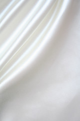 Image showing Smooth elegant white silk as background 