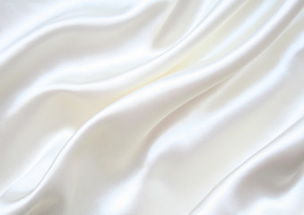 Image showing Smooth elegant white silk as background