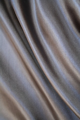 Image showing Smooth elegant grey silk as background