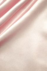 Image showing Smooth elegant pink silk as background