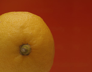 Image showing lemon-on-orange