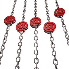 Image showing email chains