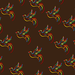 Image showing Stylish bird pattern