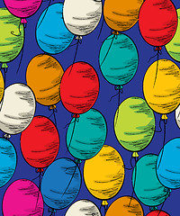 Image showing Party balloon seamless
