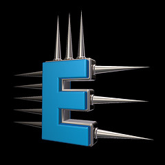 Image showing prickles letter e