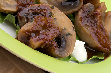 Image showing Roasted Mushrooms