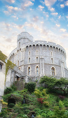 Image showing Windsor Castle, favorite residence of Queen Elizabeth II