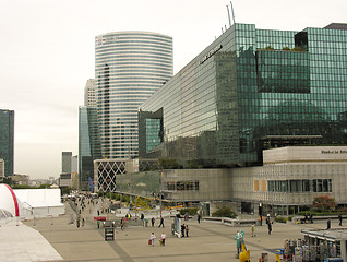 Image showing PARIS - OCT 10: Panorama of La Defense on October 10, 2009 in Pa