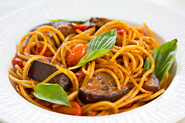 Image showing Spaghetti alla Norma