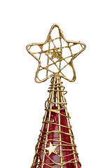 Image showing Christmas star ornament isolated 