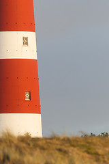 Image showing Red and white lighthouse