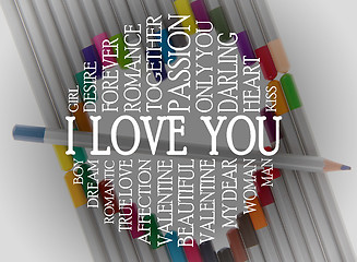 Image showing Love word cloud concept