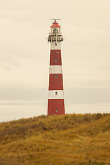 Image showing Red and white lighthouse