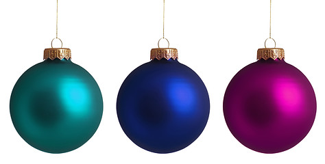 Image showing Set Christmas baubles