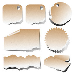 Image showing vintage paper shape as bubble speech isolated 