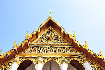 Image showing temple roof Thai traditional style 