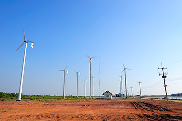 Image showing wind turbines 