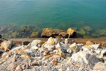 Image showing Rock in the sea is beautiful at Koh Kood of Thailand 