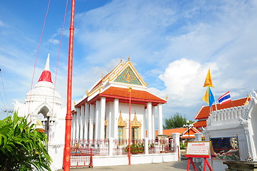 Image showing An old Buddhist temple against the sky 