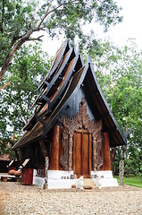 Image showing Black house in Chiangrai