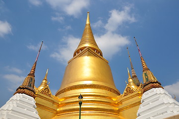 Image showing The pagoda of Wat Phra Kaew thailand 