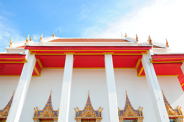 Image showing An old Buddhist temple against the sky 