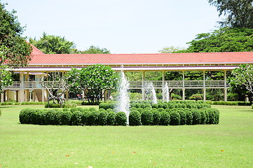 Image showing Fountain & Gardens 