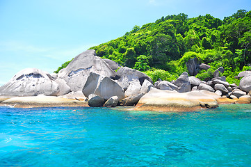 Image showing Similan Islands Paradise Bay, Thailand 