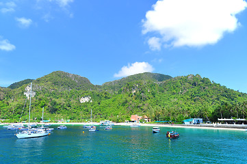 Image showing Snorkeling Point at PhiPhi Island Phuket Andaman Thailand 